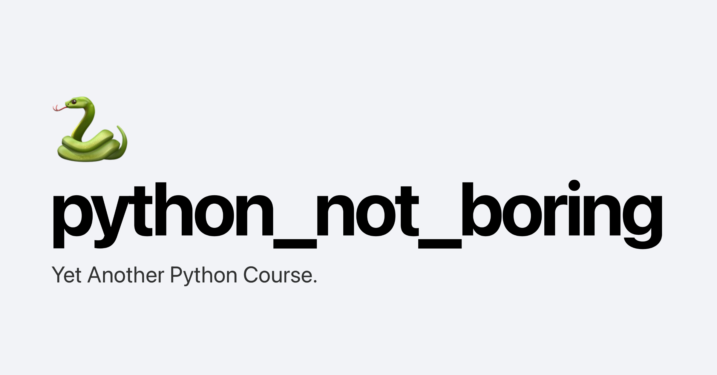 python-not-boring